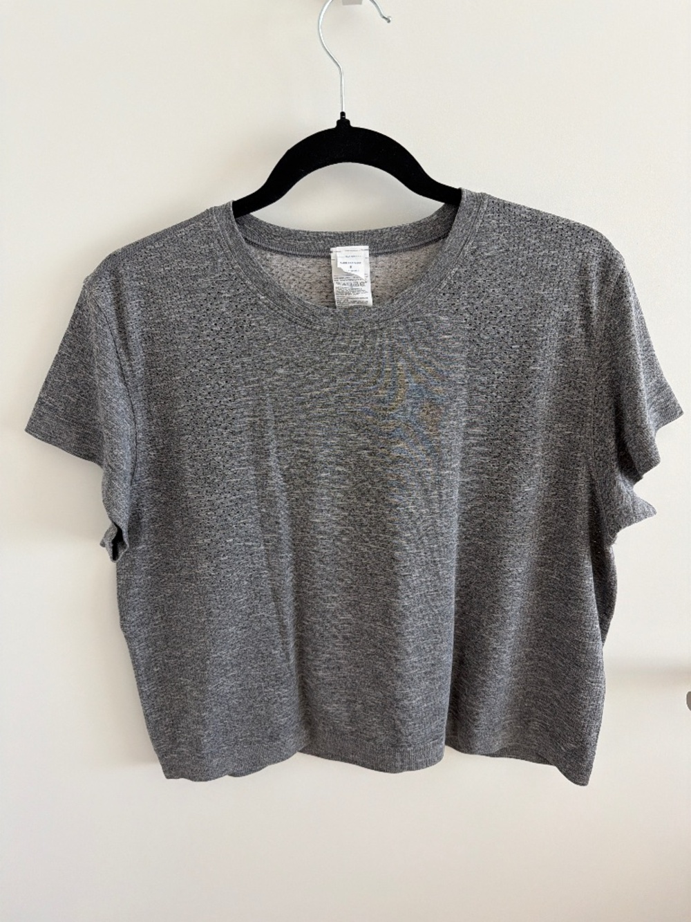 Old Navy Gray Activewear Short Sleeve Top Size S